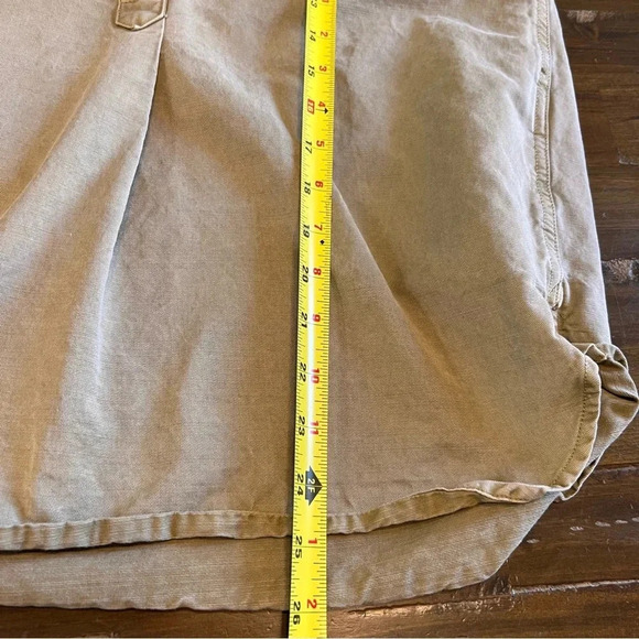 Madewell Pop Over Shirt Utility Military Tunic Oversized Long Line Tan Ash Green - Picture 13 of 13